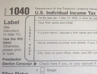 tax refund form