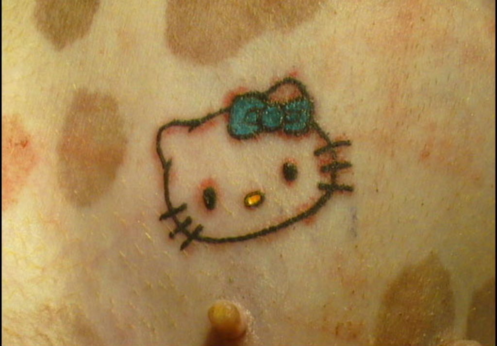 If a Hello Kitty fanatic would be willing to place a Hello Kitty tattoo on If a Hello Kitty fanatic would be willing to place a Hello Kitty tattoo on
