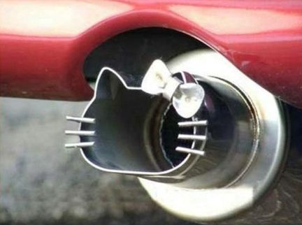  Exhaust Fumes on Hello Kitty Car Exhaust Pipe   Hello Kitty Hell