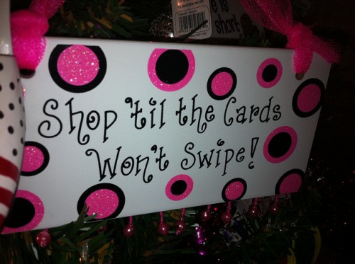 holiday shopping Holiday shopping shop until the cards won't swipe