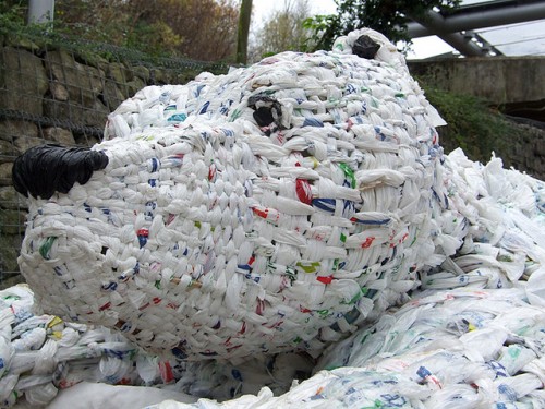 pastic bag trash art pastic bag trash art