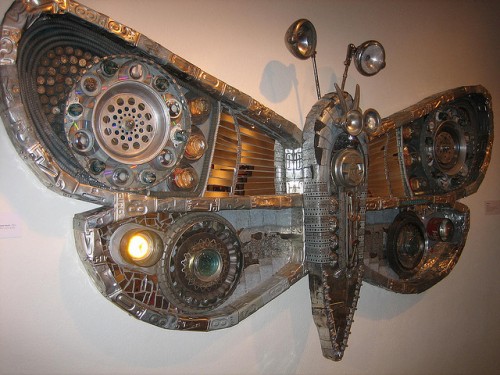 trash art butterfly trash art butterfly