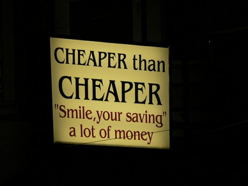 cheap being cheap