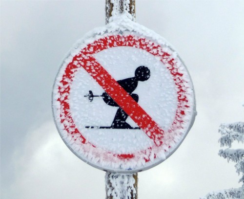 no ski no skiing