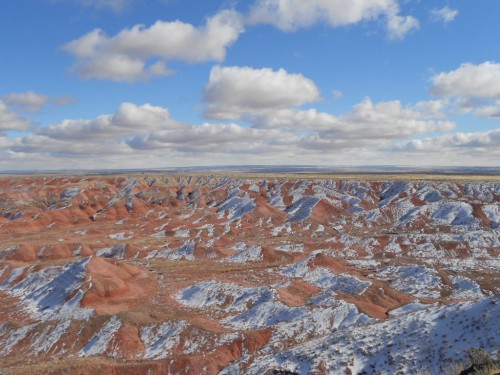 painted desert snow painted desert snow