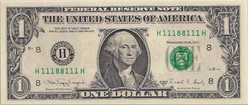 bookeend serial number dollar bill