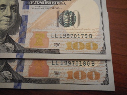 $100 1997 birthday serial number