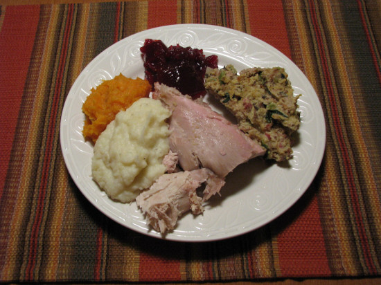 how many calories do Americans consume on Thanksgiving day