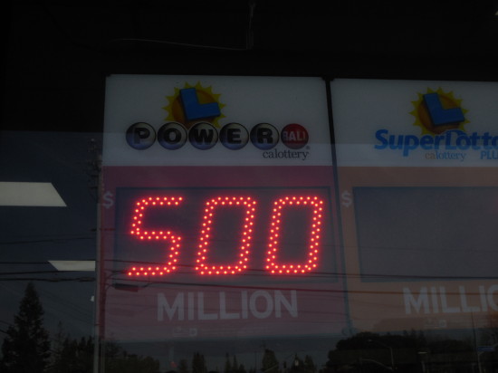 The odds of picking the Powerball winning numbers