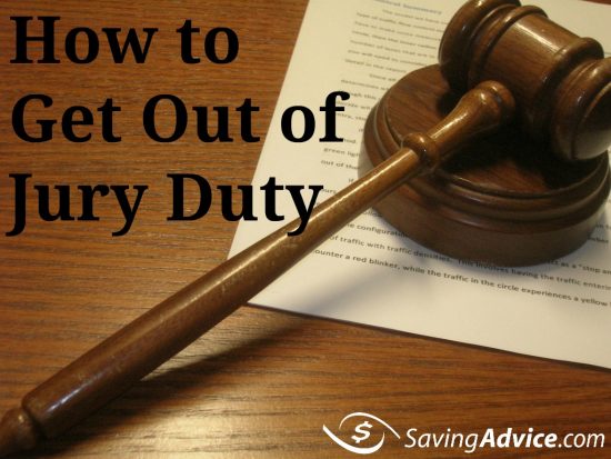 Get out of jury duty
