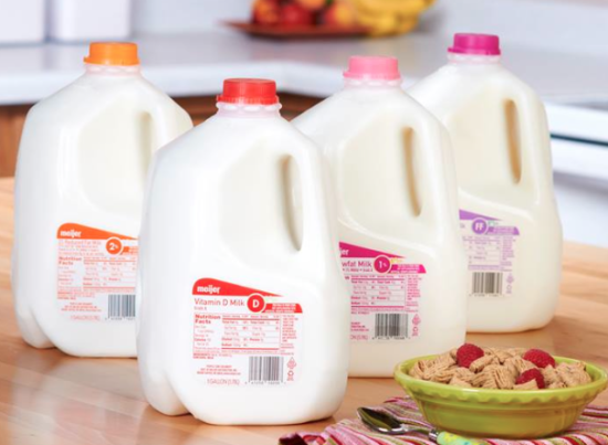 How much is a gallon of milk at meijer