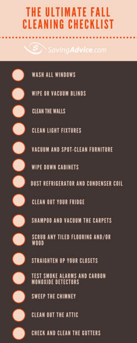 Tips for cleaning in the fall