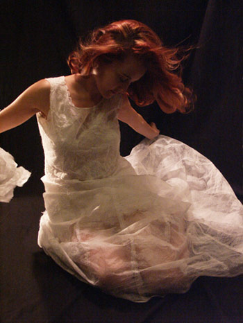 dryer sheet dress Example of ways to reuse dryer sheets - dryer sheet dress