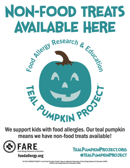Flyer for Teal Pumpkin Project