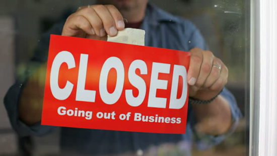 Shop a going out of business sale