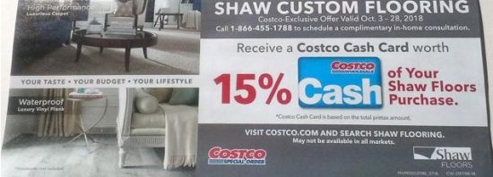 Costco October 2018 coupon book