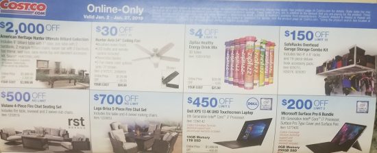 Costco January 2019 coupon book