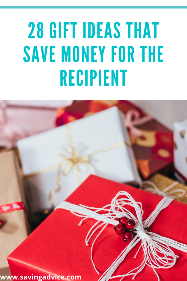 28 Gift Ideas That Save Money For The Recipient