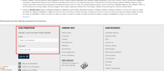 What Is Acme Tools' Price Match Guarantee?