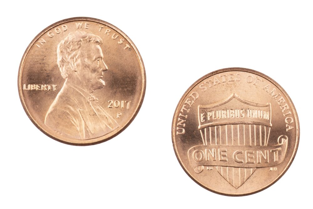 how many pennies in $100 dollars