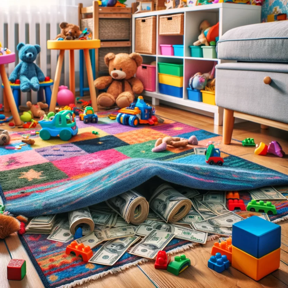 kids playroom mess