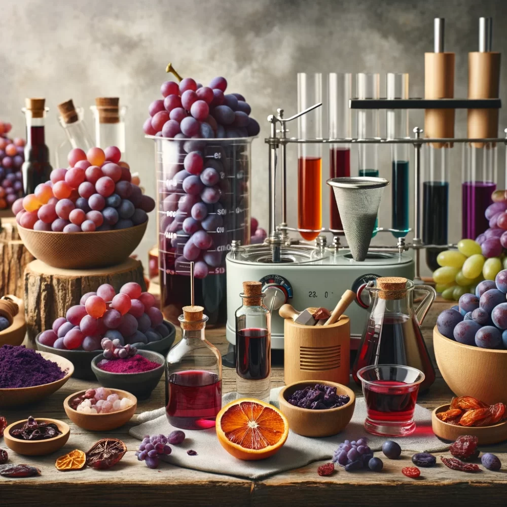 Grape Skins: Natural Dyes and Resveratrol