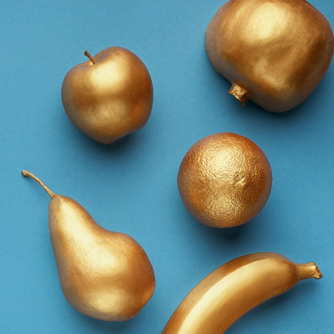 Gilded fruit weird gift from past