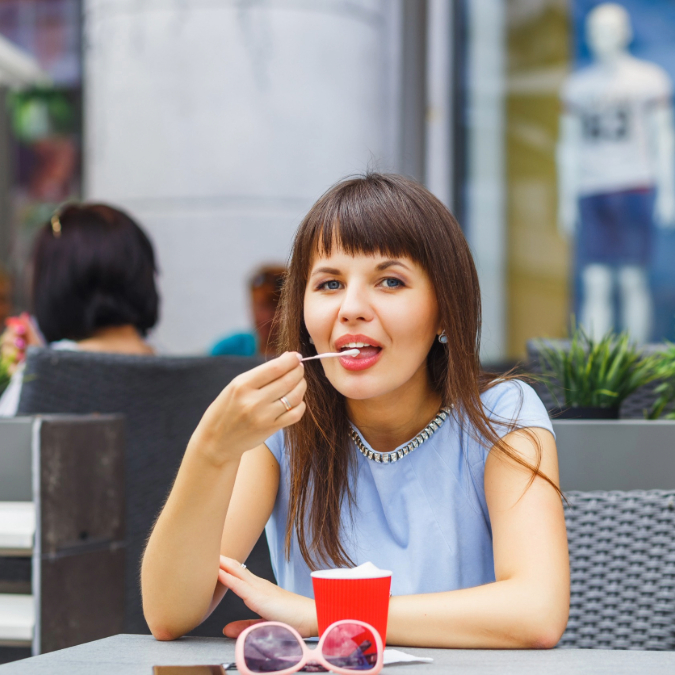 Eating in public