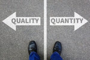Emphasizing Quality over Quantity