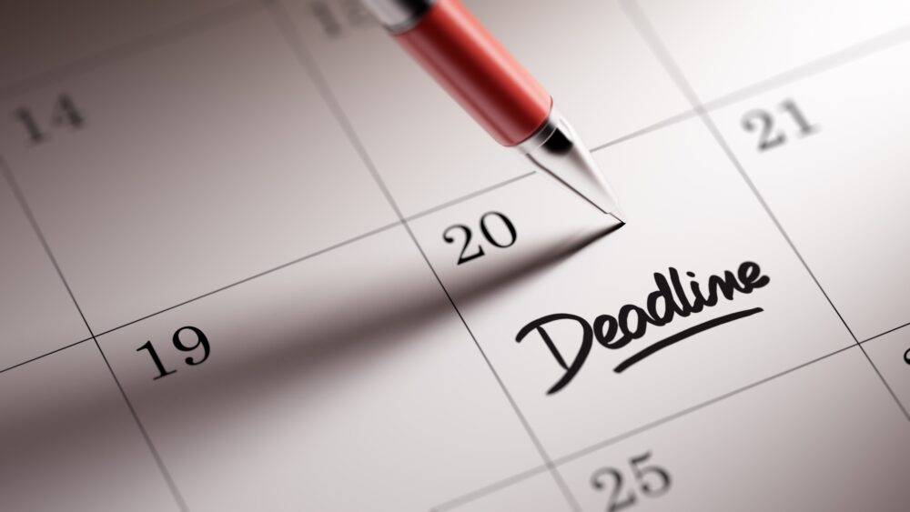 Set a Firm Deadline