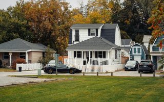 middle class neighborhood, suburban neighborhood