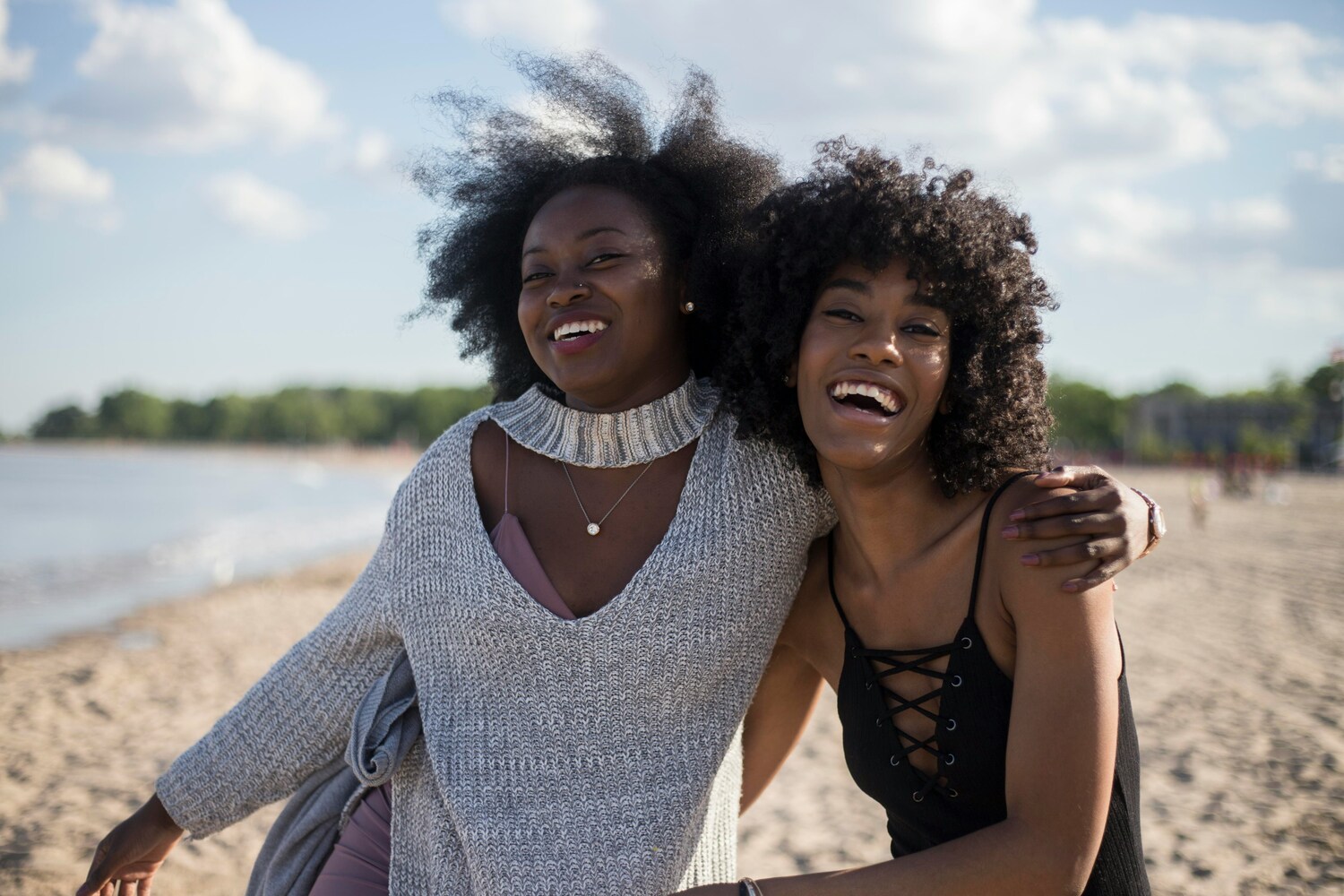 women laughing together