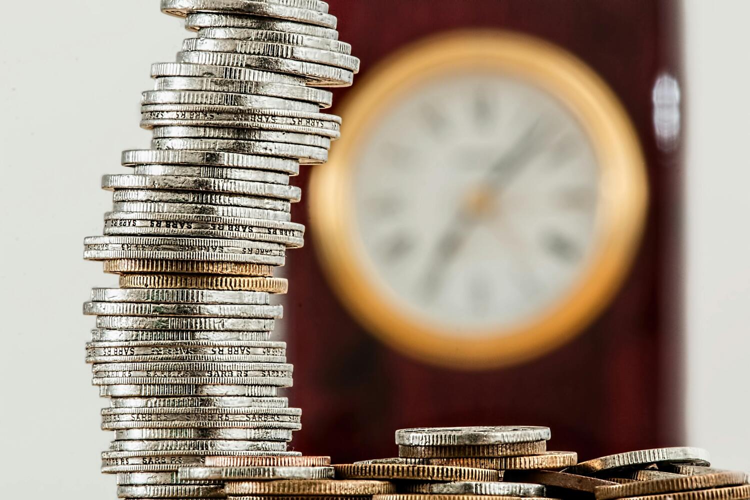 pile of coins, stack of coins