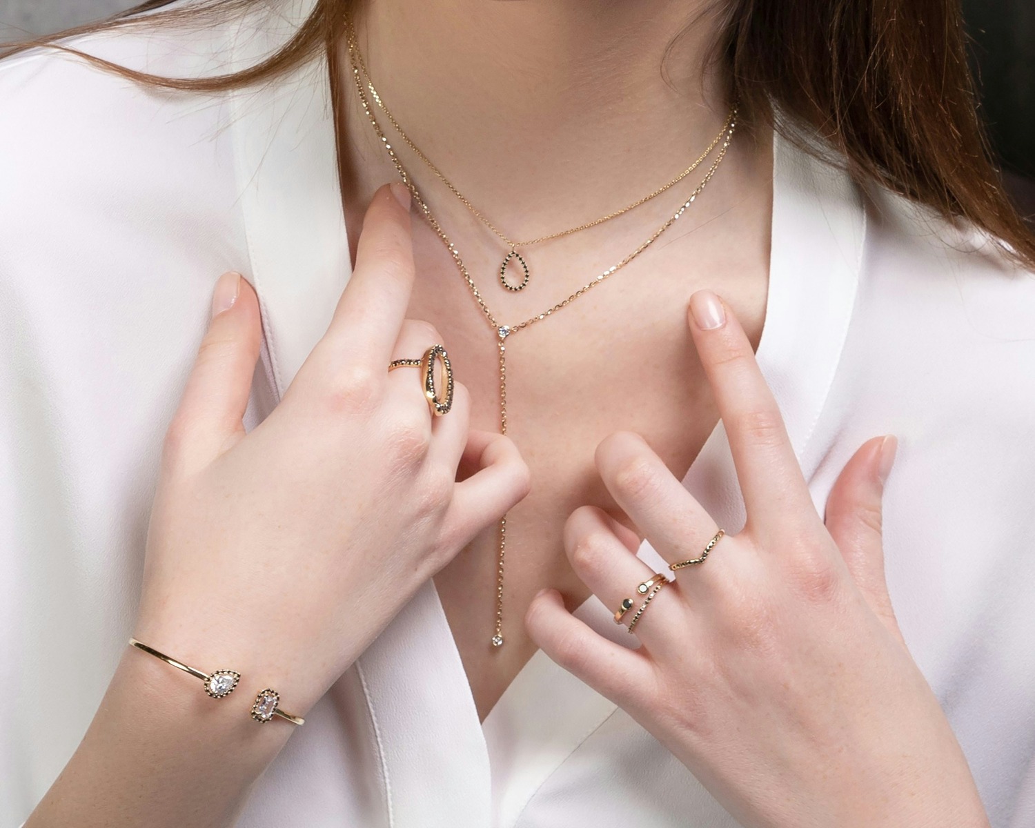 woman with a lot of jewelry
