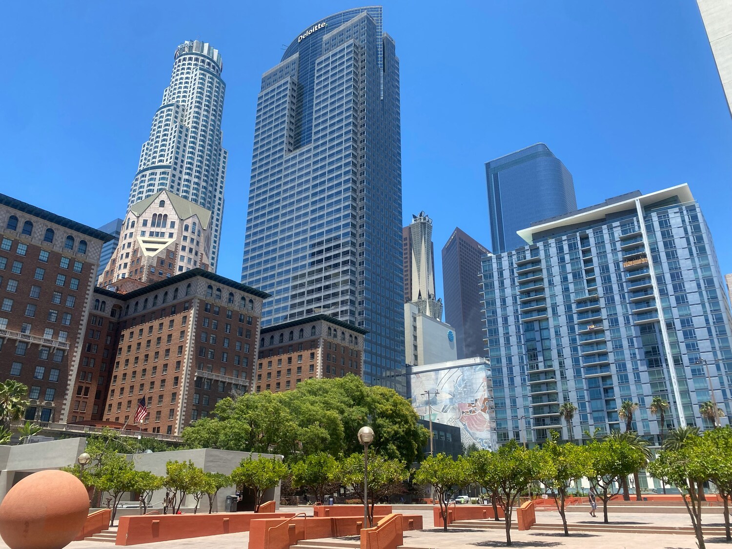 downtown los angeles, city skyline