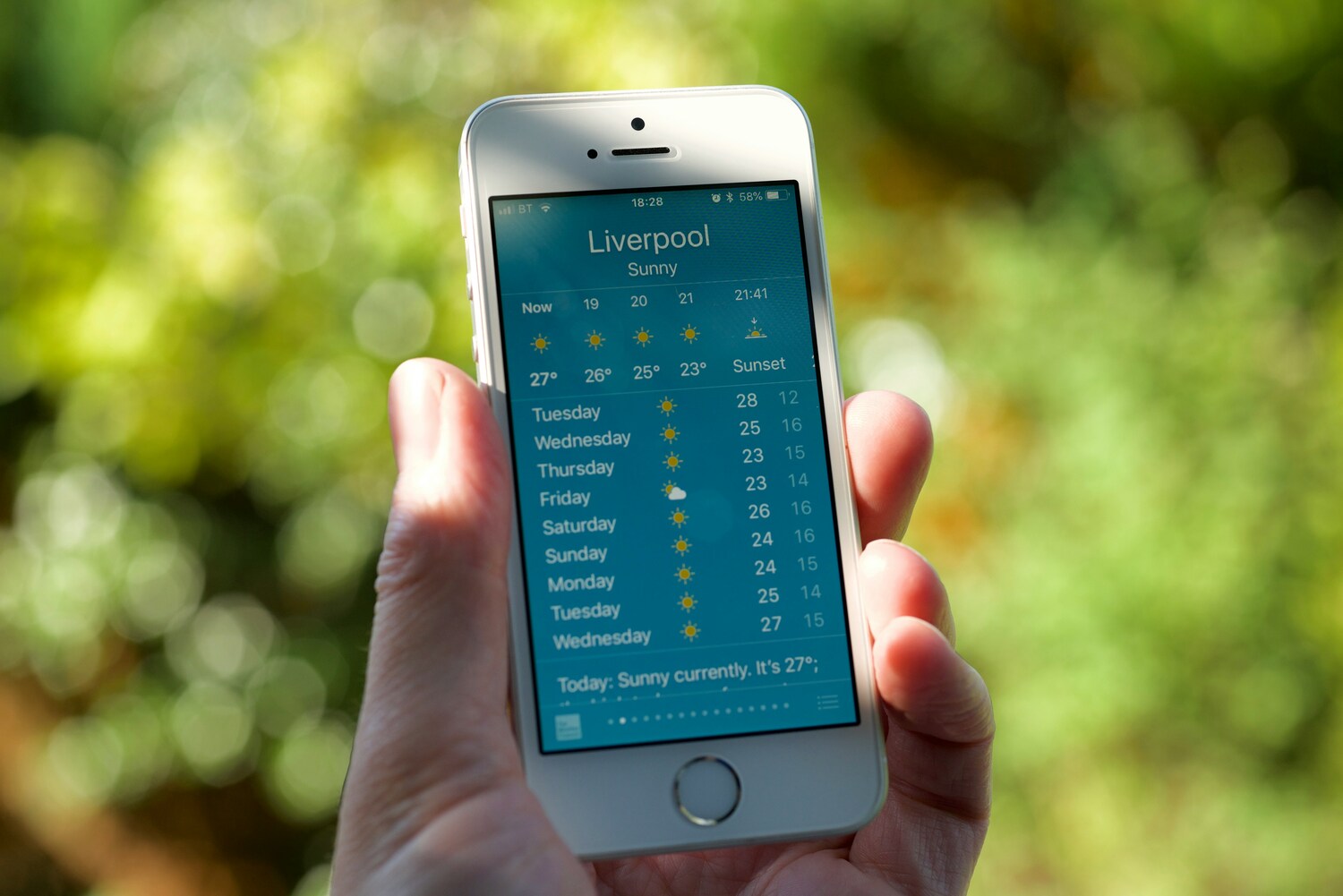 weather app, personal data