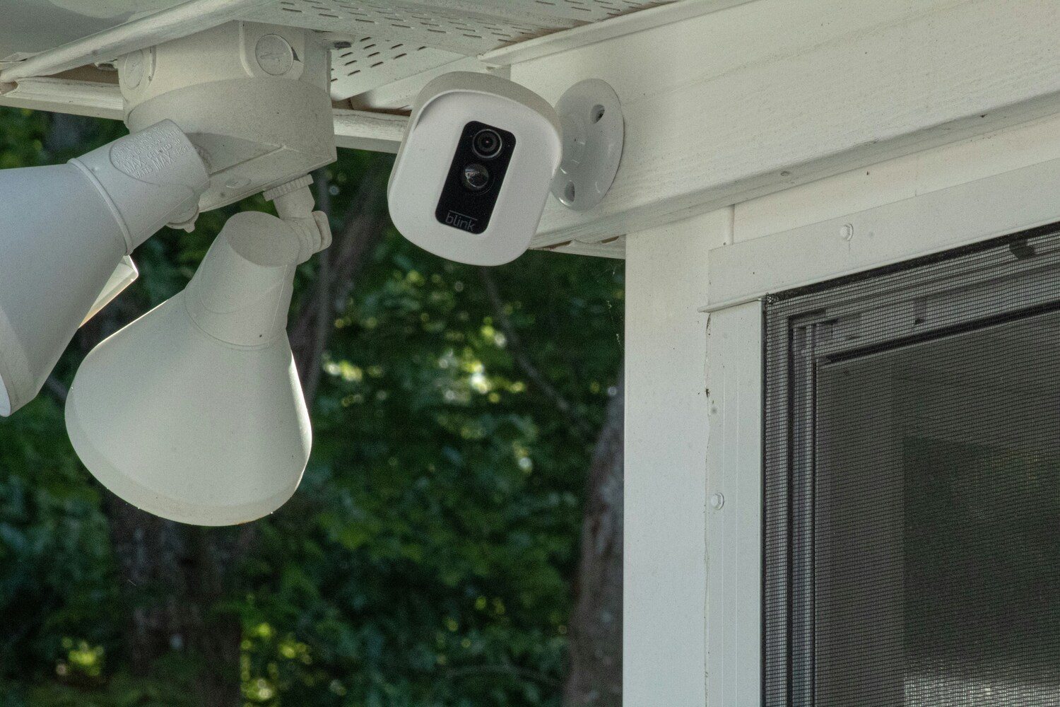 security camera pointed at home