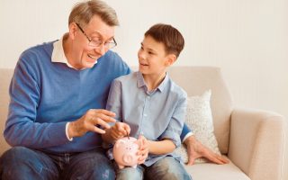 adding a grandchild to a bank account