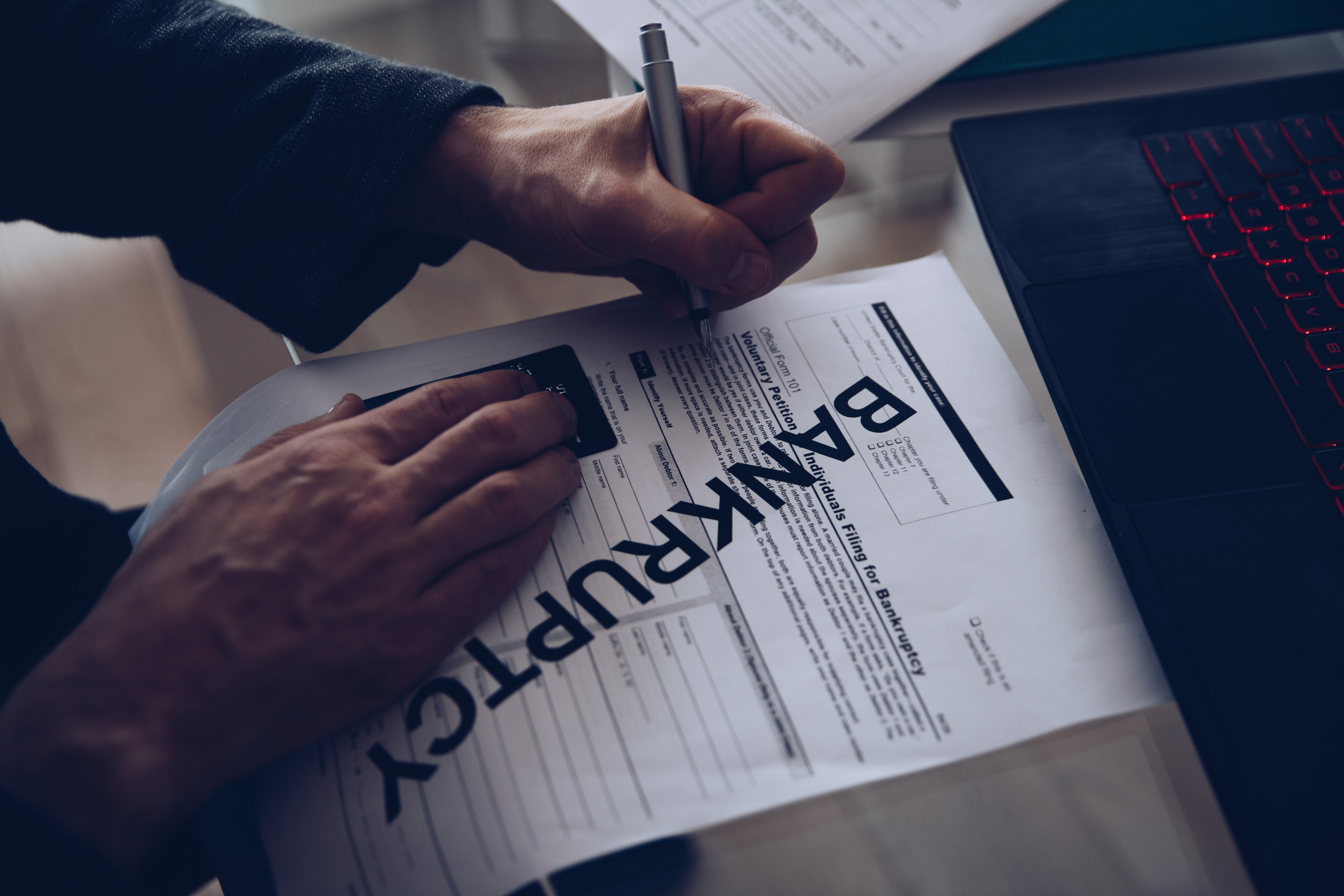 Bankruptcy seized assets 