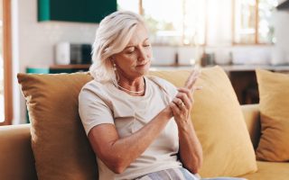 senior with joint pain