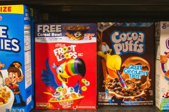 box of cereal, kelloggs